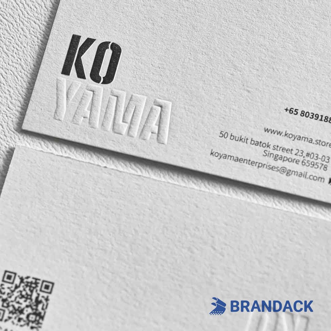 gold embossed business cards
