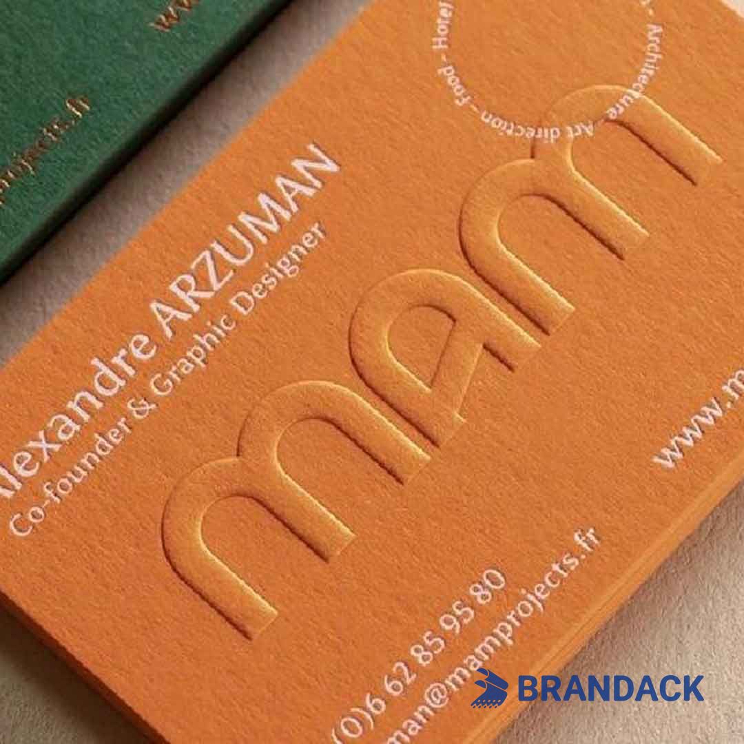 embossed business cards printing
