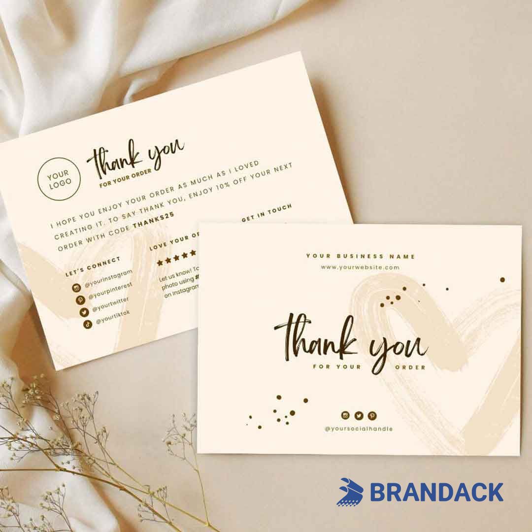 custom thank you cards for business