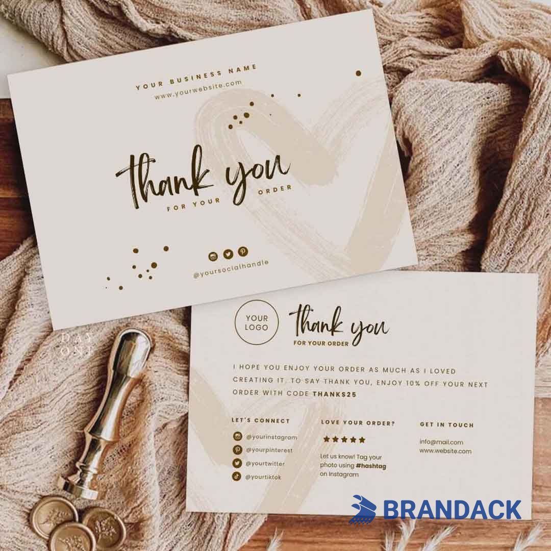 personalized thank you cards for business