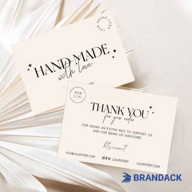Custom Thank You Cards with Logo for Small Business