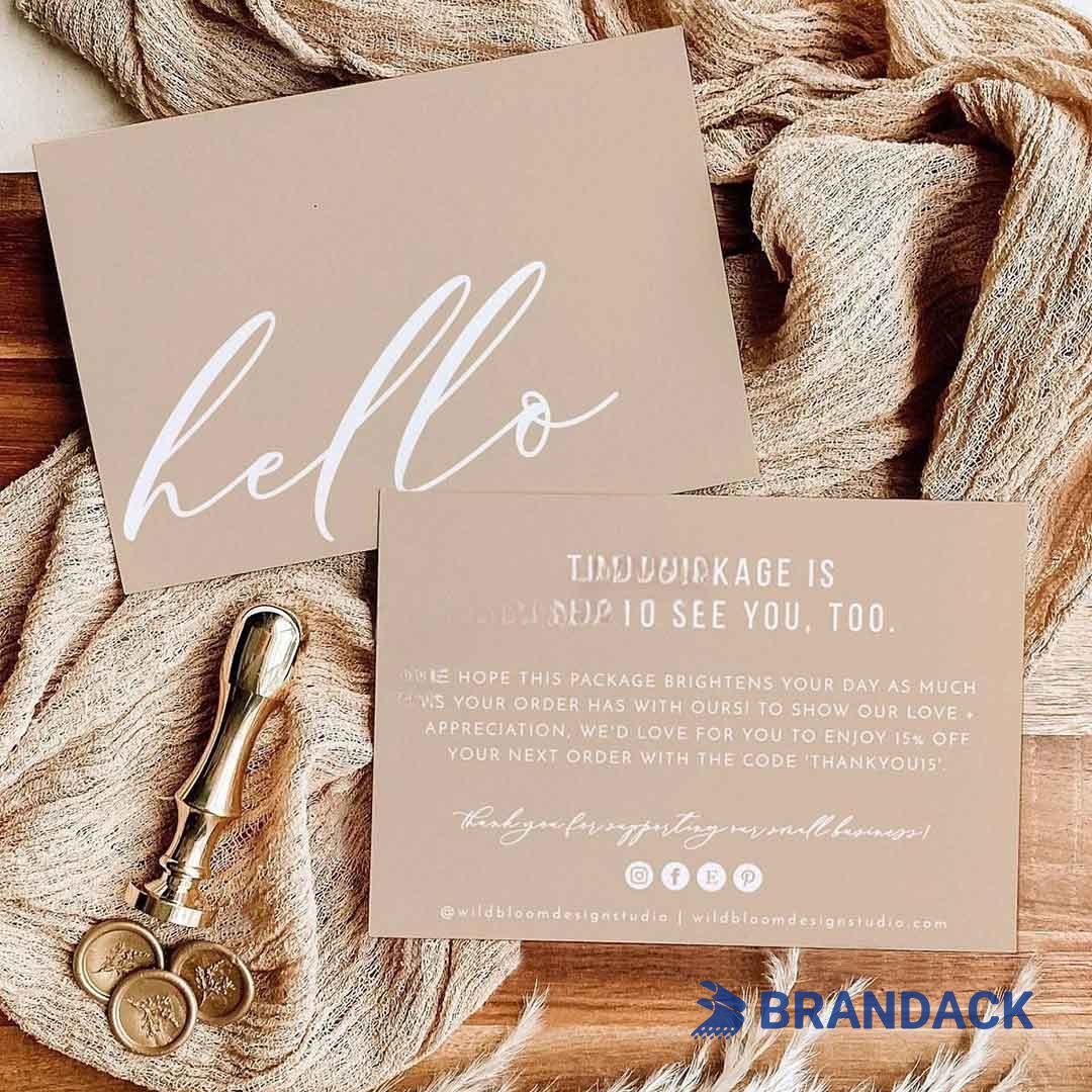 thank you for your business cards