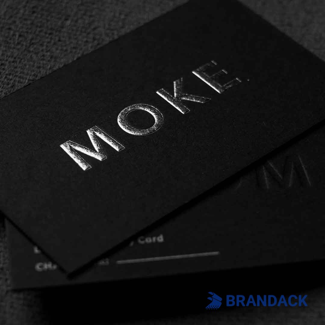 gold embossed business cards