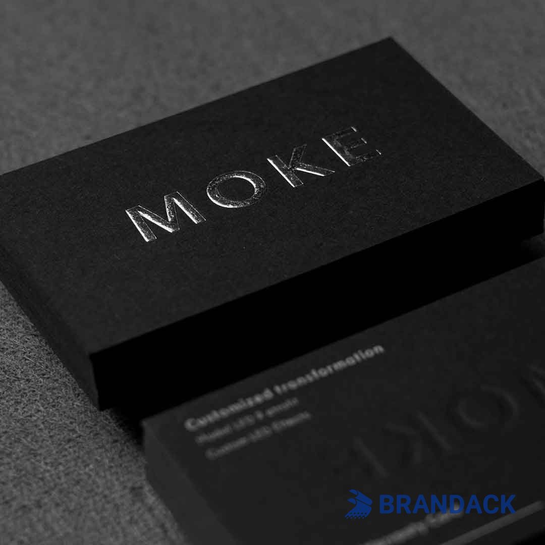 custom embossed business cards
