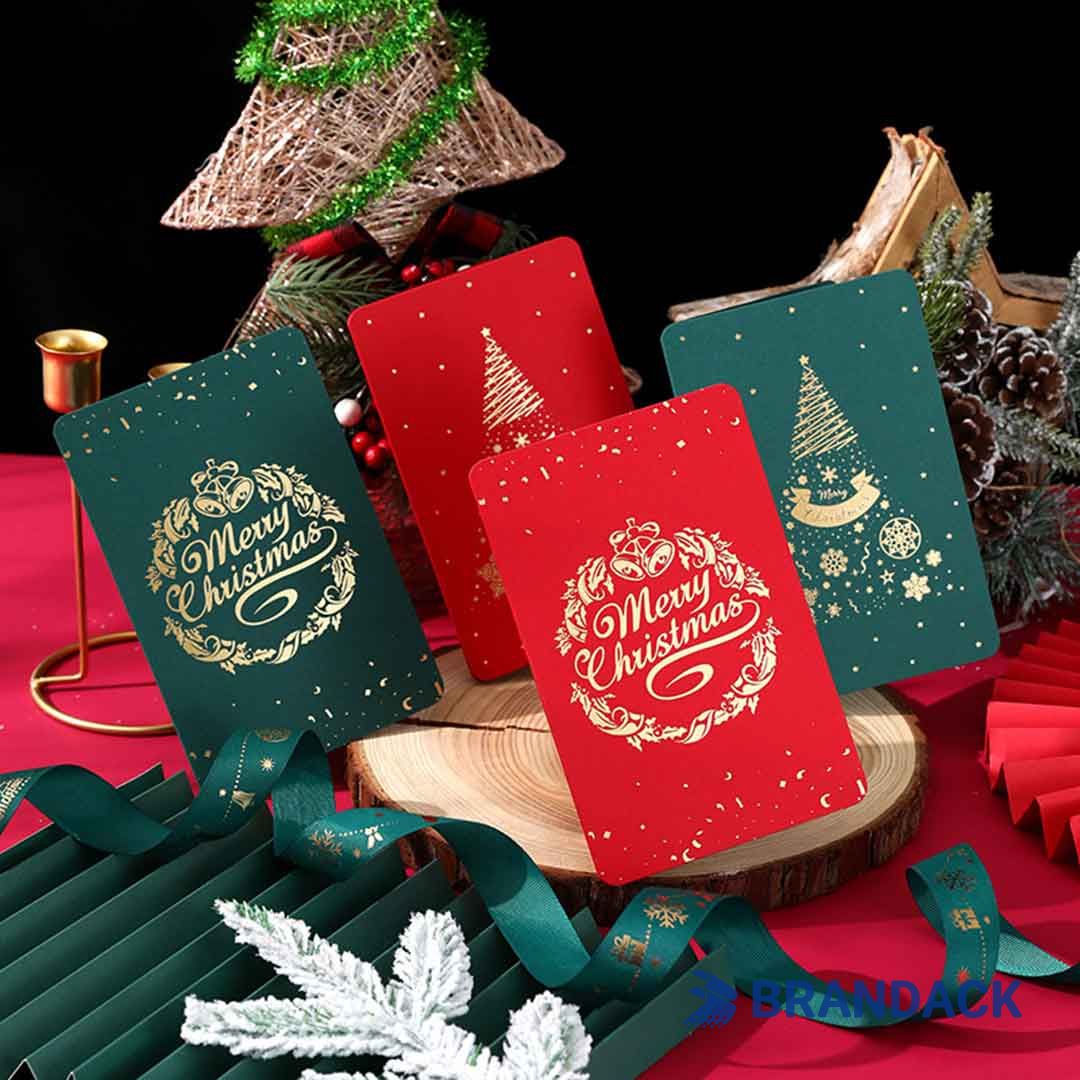 business custom christmas cards