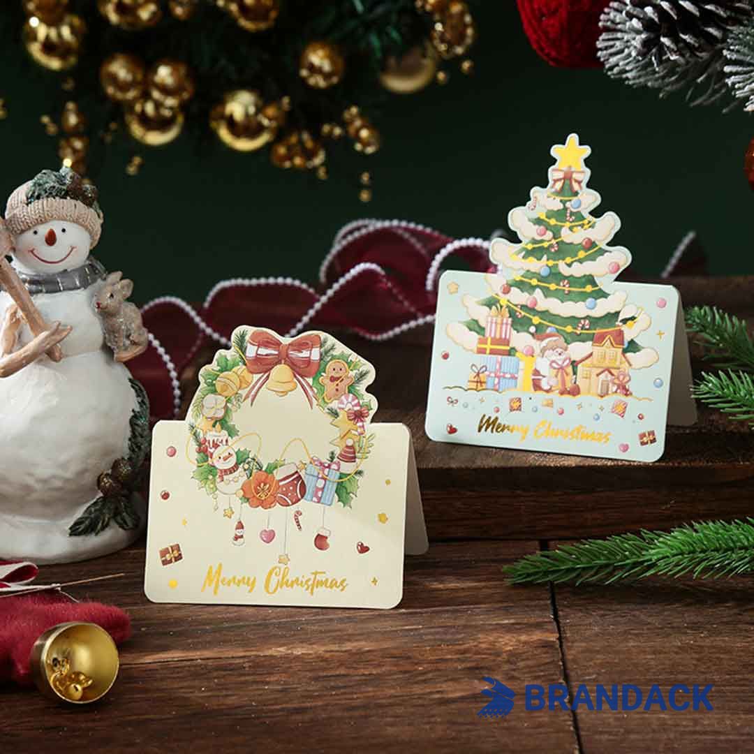 Custom Made Personalised Business Xmas Greeting Cards Printing