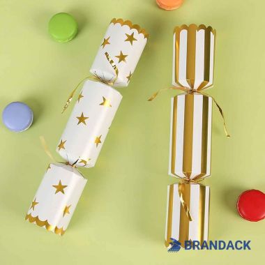 Custom Biodegradable Christmas Crackers Plastic Free with Paper Crown