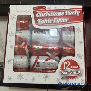 Custom Good Quality Personalised Christmas Popping Crackers