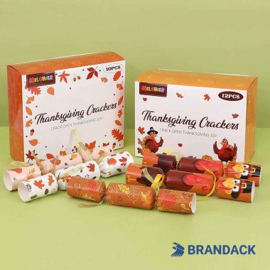 Custom Thanksgiving Crackers with Design Service