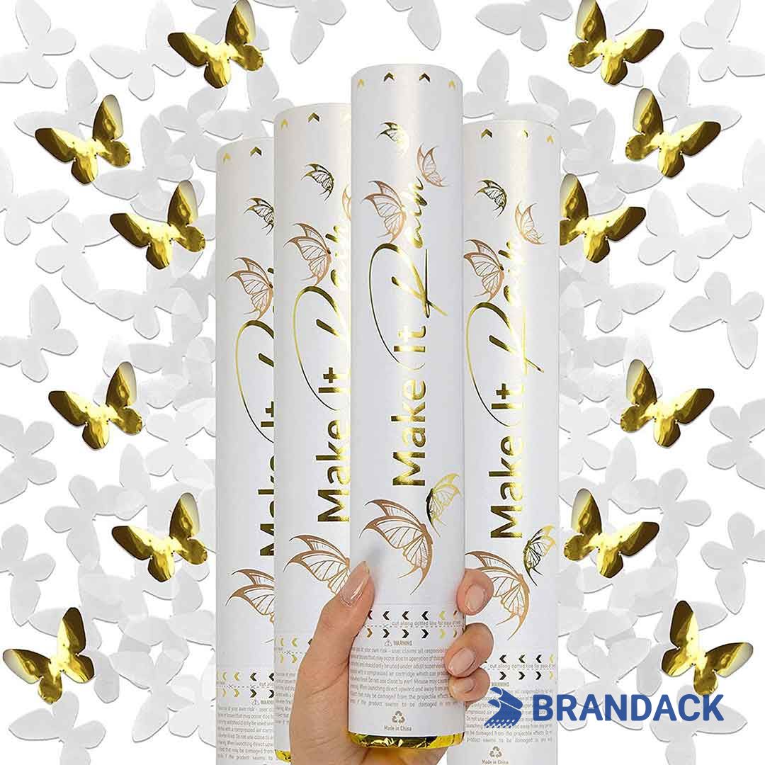 Wedding Party Streamer Poppers Custom Tailored to Brand