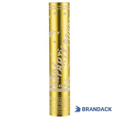 Custom Gold Handheld Confetti Streamer Cannons with Logo