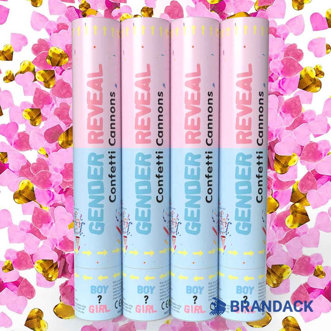 blue gender reveal confetti cannon