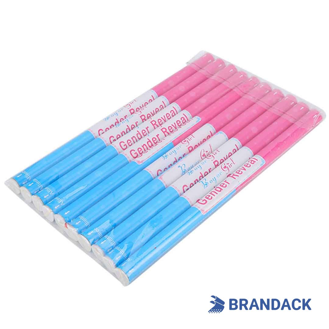 Blue or Pink Gender Reveal Confetti Cannons for Party