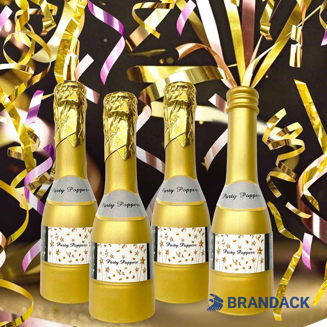 champagne bottle confetti popper