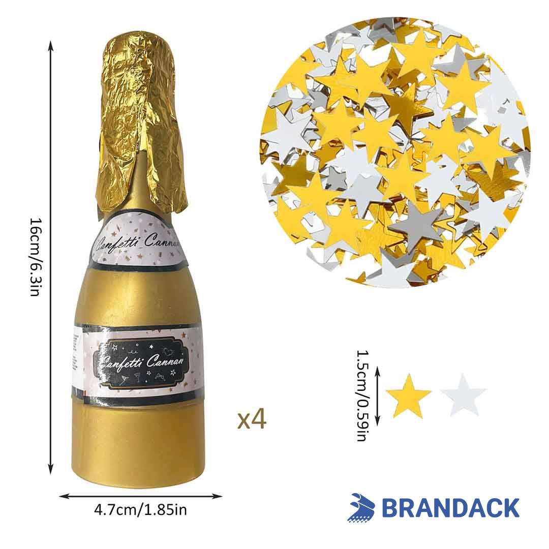 champagne confetti popper