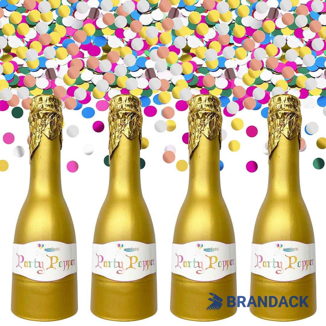 Custom Champagne Bottle Party Popper with Logo