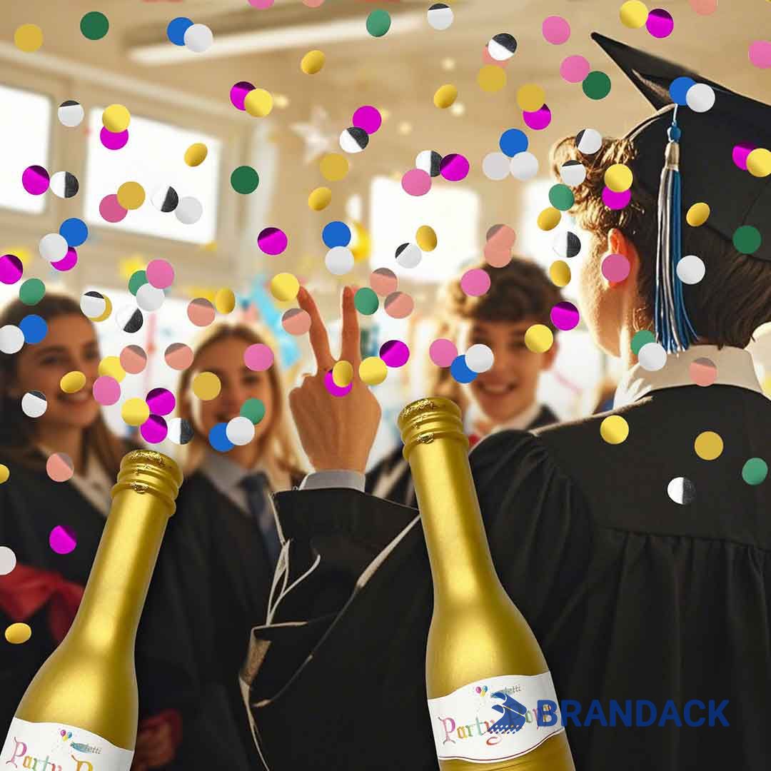 champagne bottle confetti popper