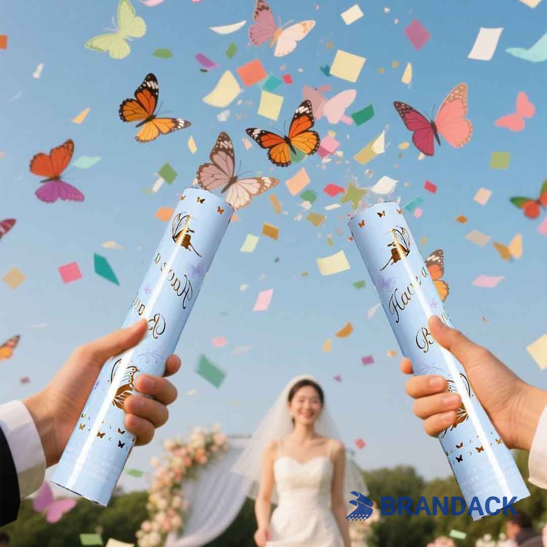 wedding streamer poppers