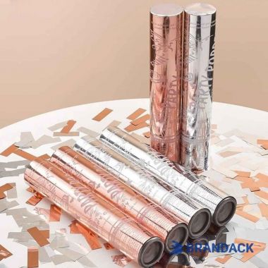 Gold Party Confetti Poppers Bulk Supplier with Design Service