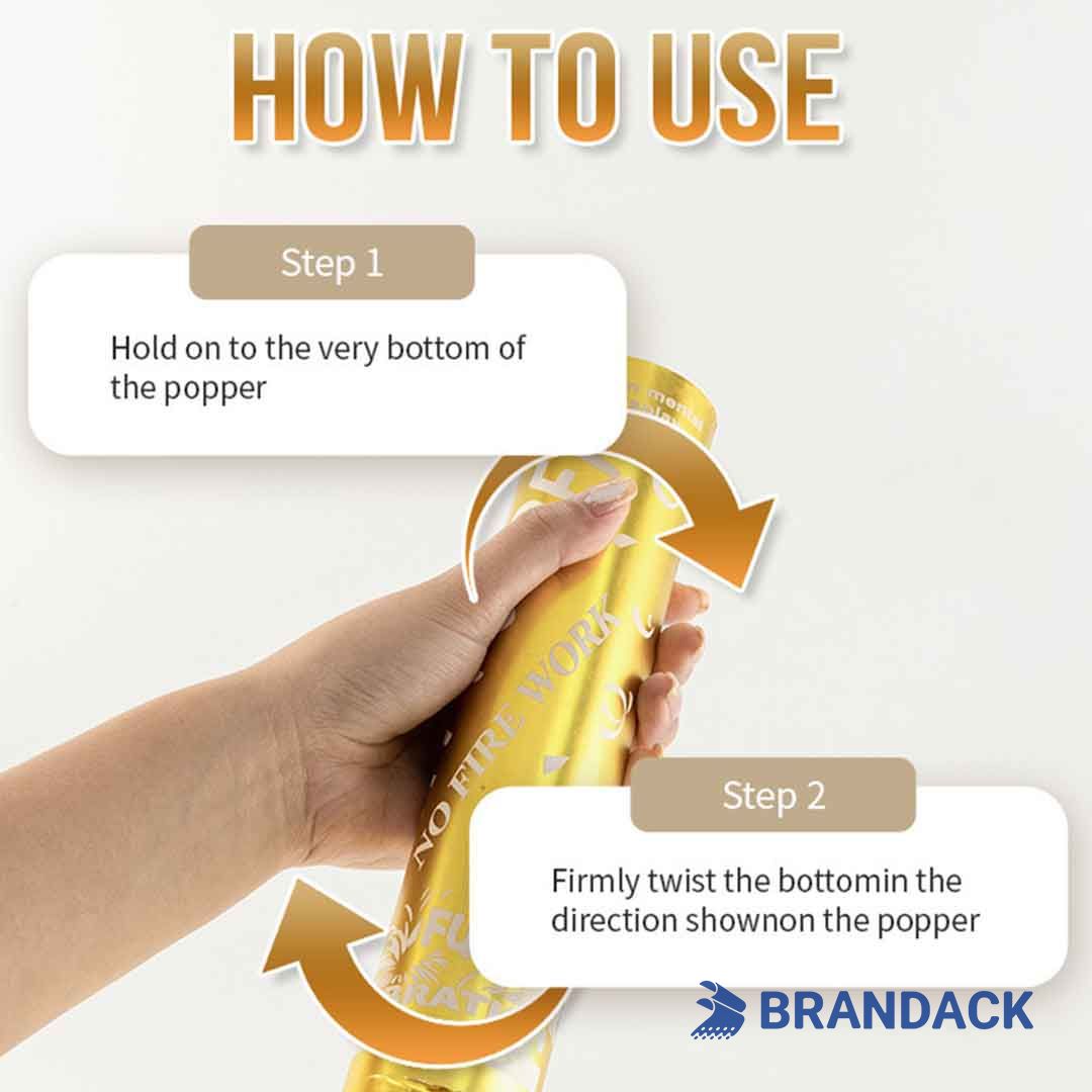 gold confetti poppers bulk