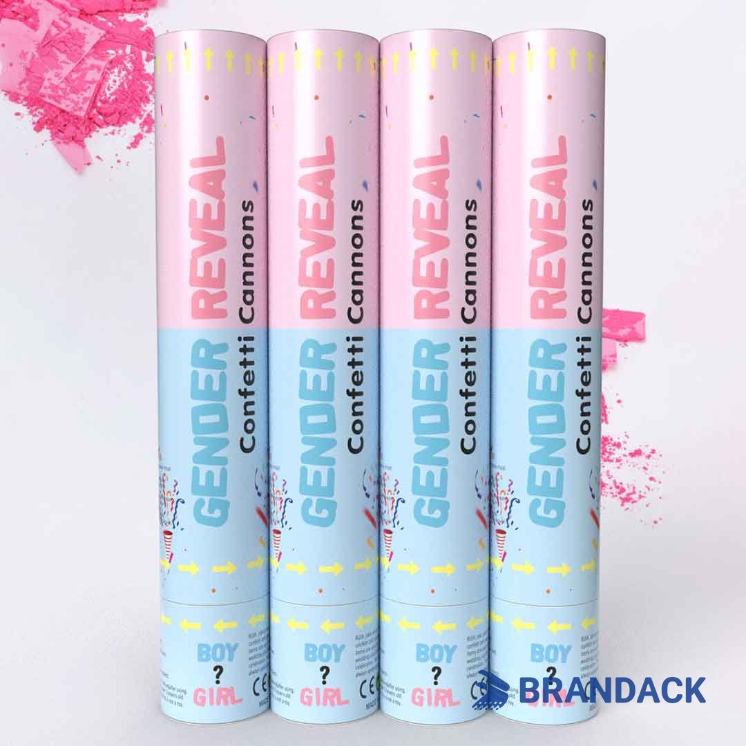gender reveal poppers confetti