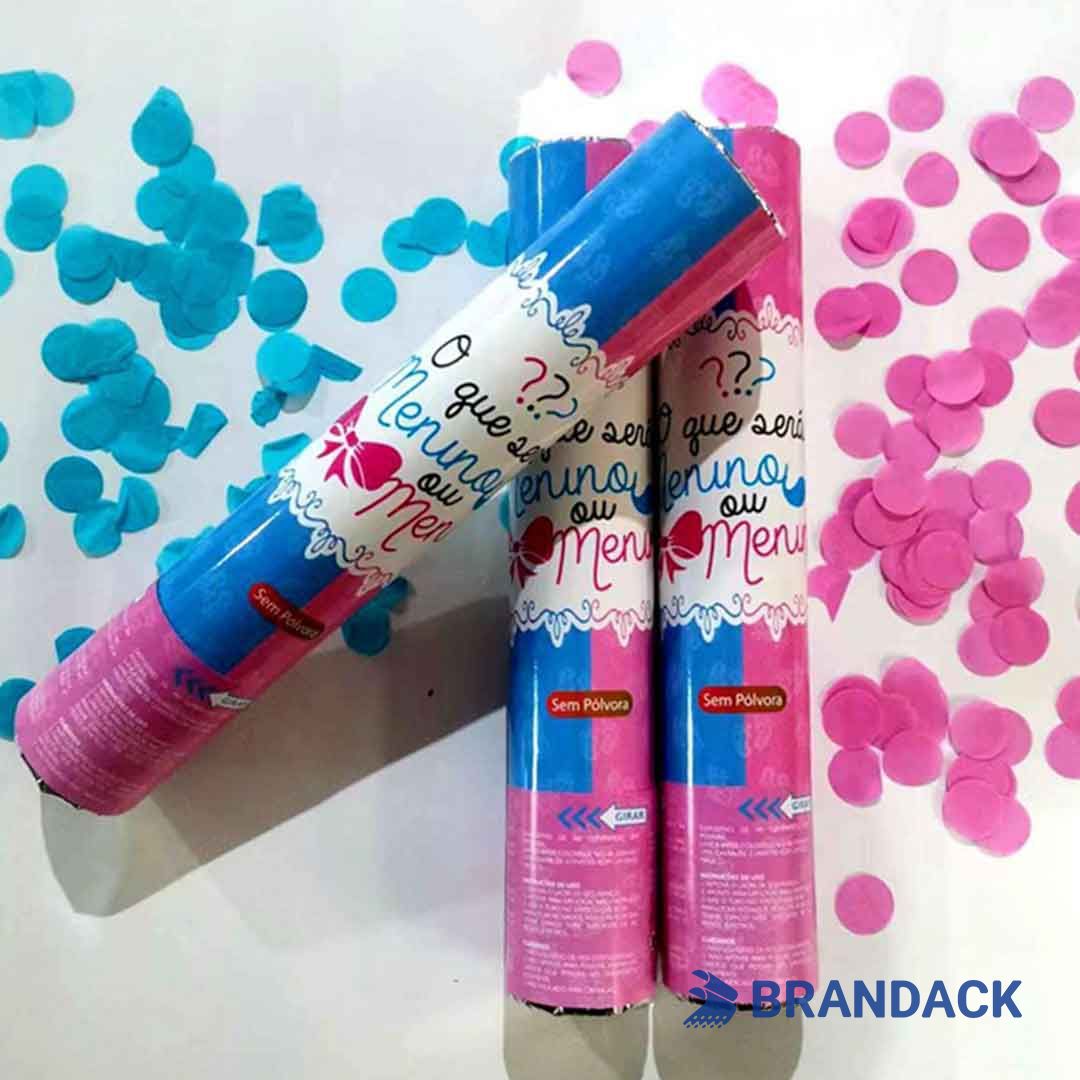 gender reveal poppers confetti