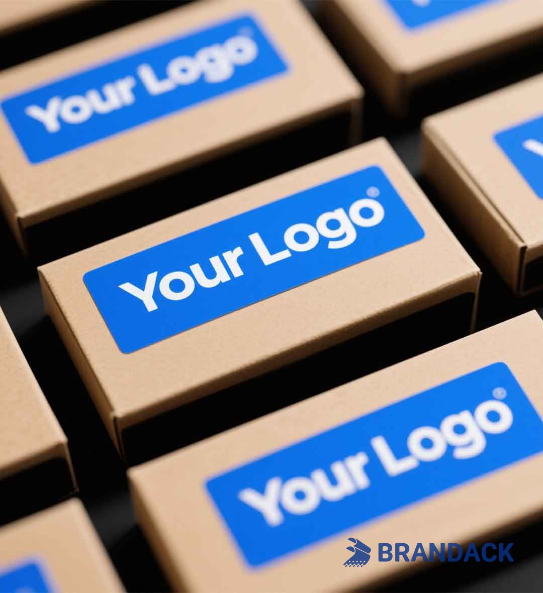 Branded Blue Label Packaging Company | Print My Own Labels with Logo