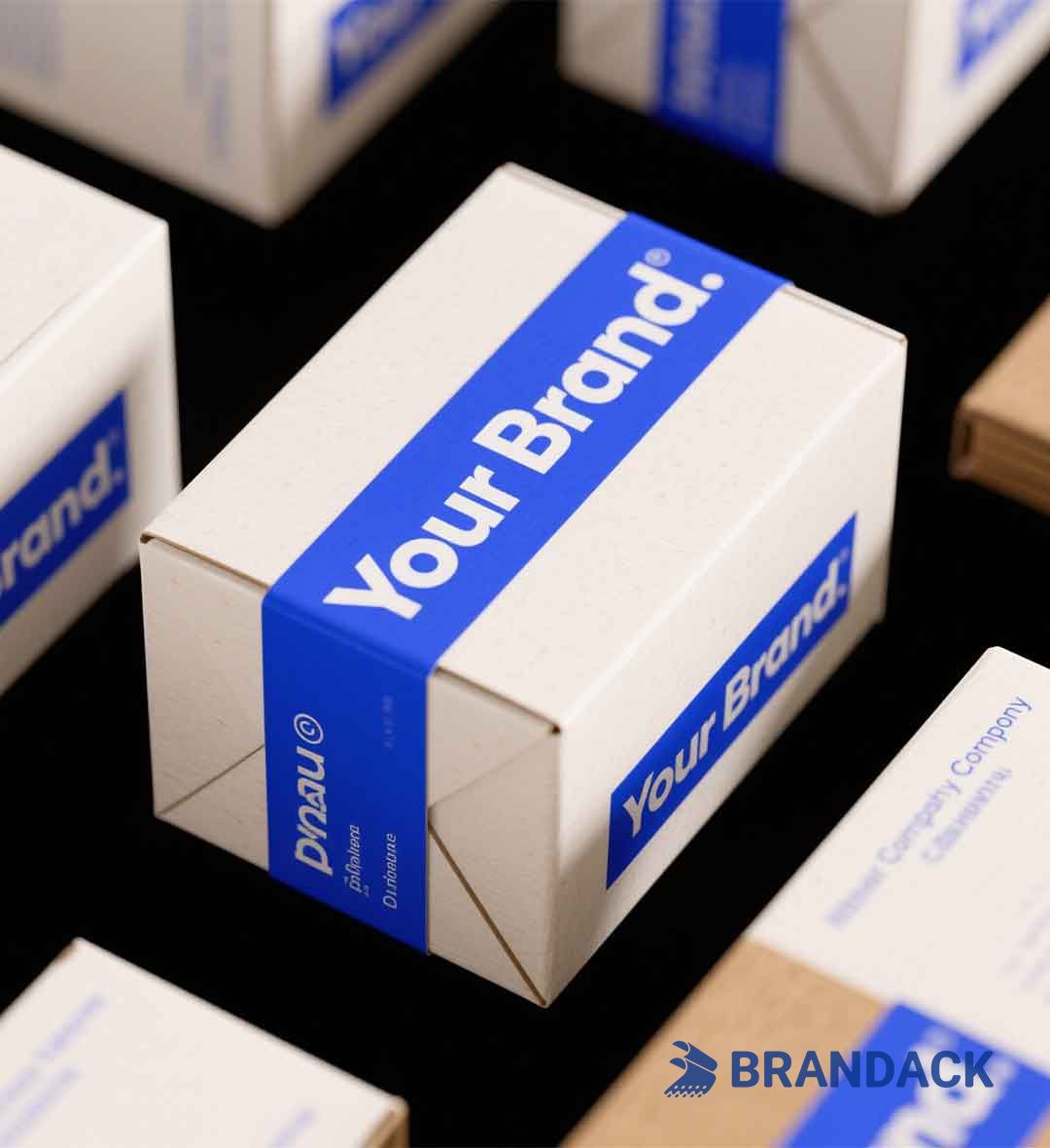 Branded Blue Label Packaging Company | Print My Own Labels with Logo
