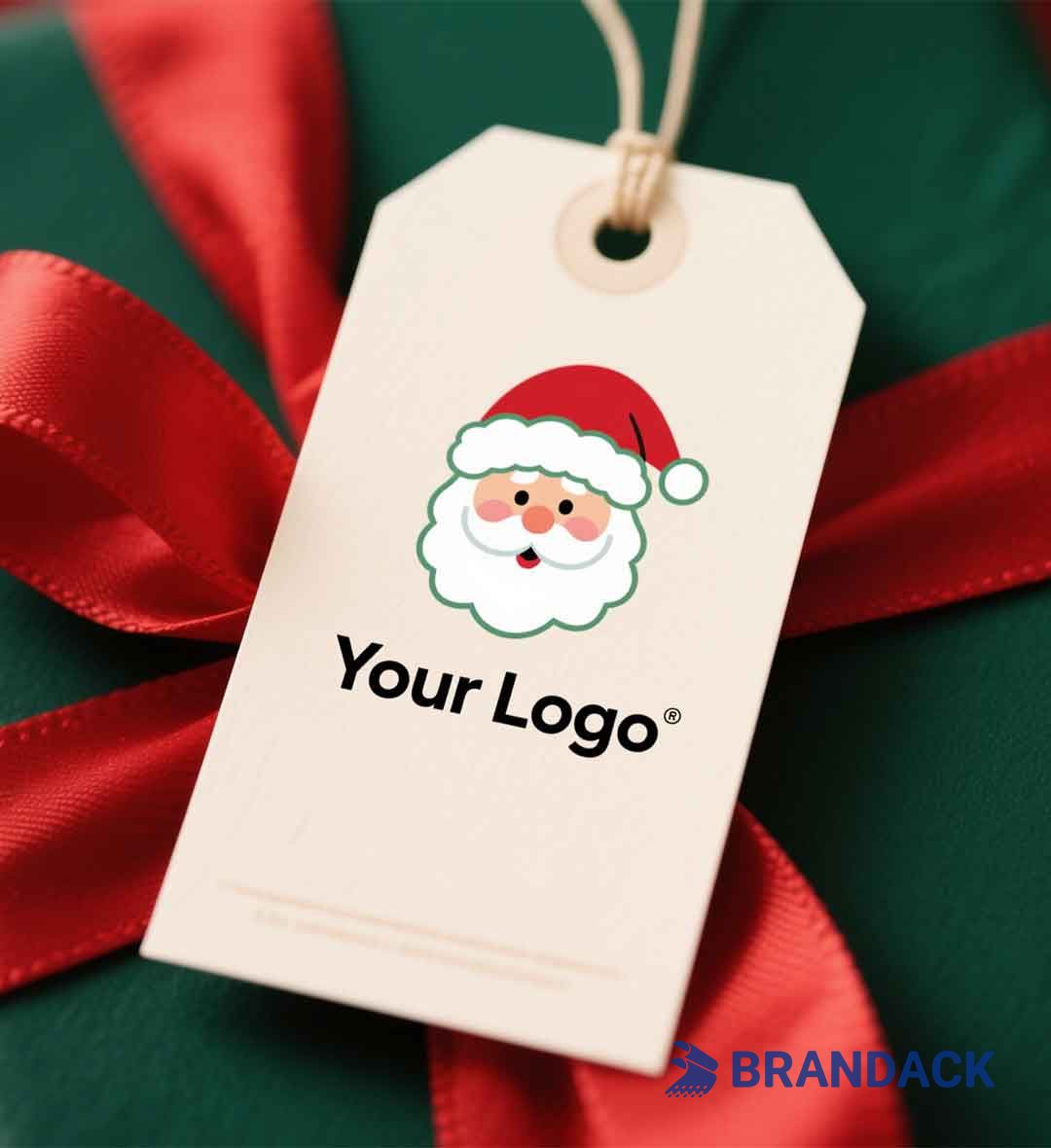Bulk Custom Printing Santa Claus Gift Tags for Christmas