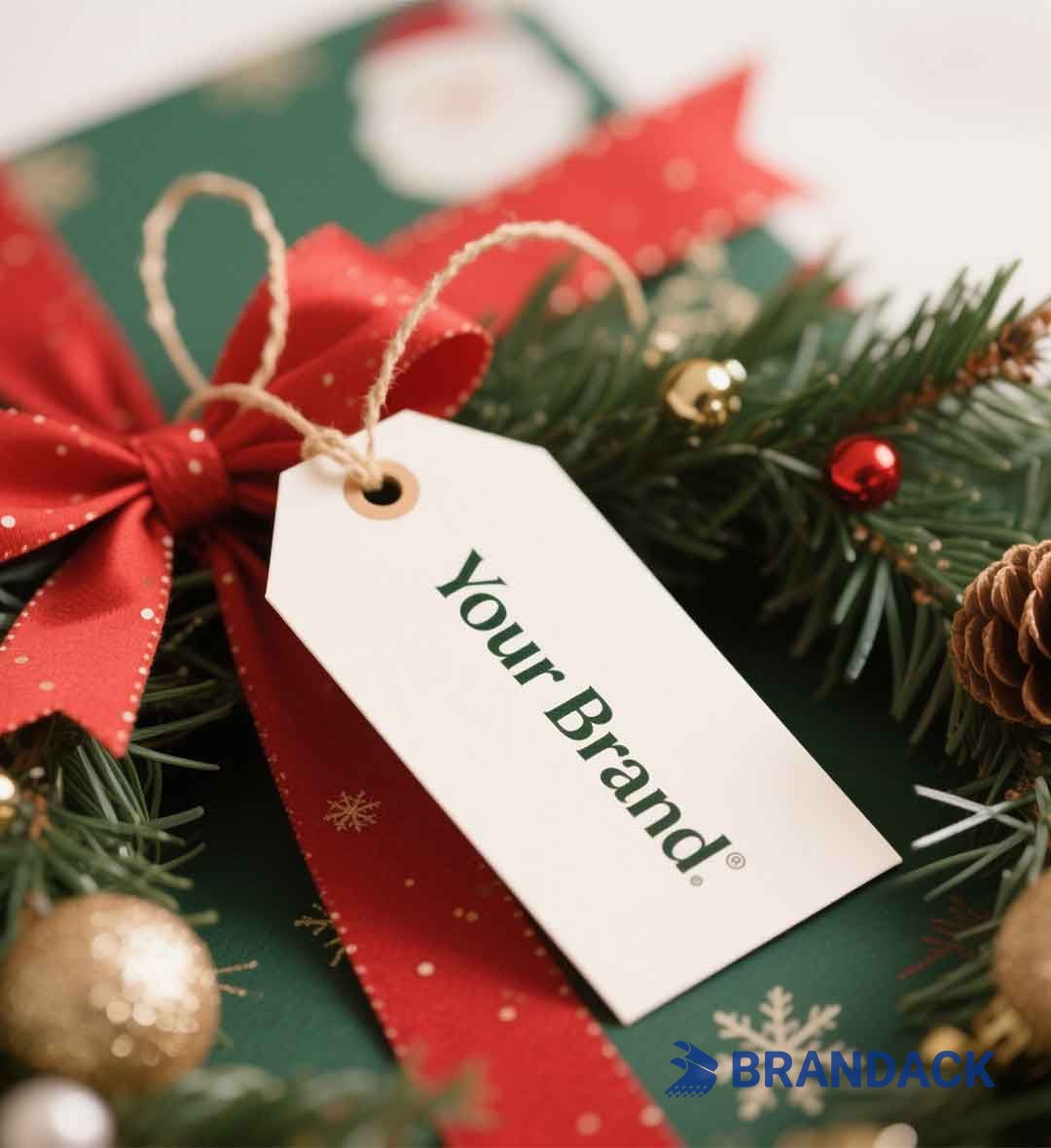 Bulk Custom Printing Santa Claus Gift Tags for Christmas