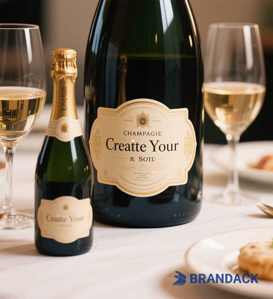 Personalized Champagne Bottle Labels | Design Your Own Champagne Label