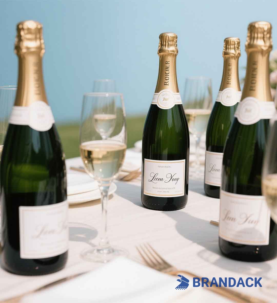 Champagne Bottle Labels Personalised | Make Your Own Champagne Label