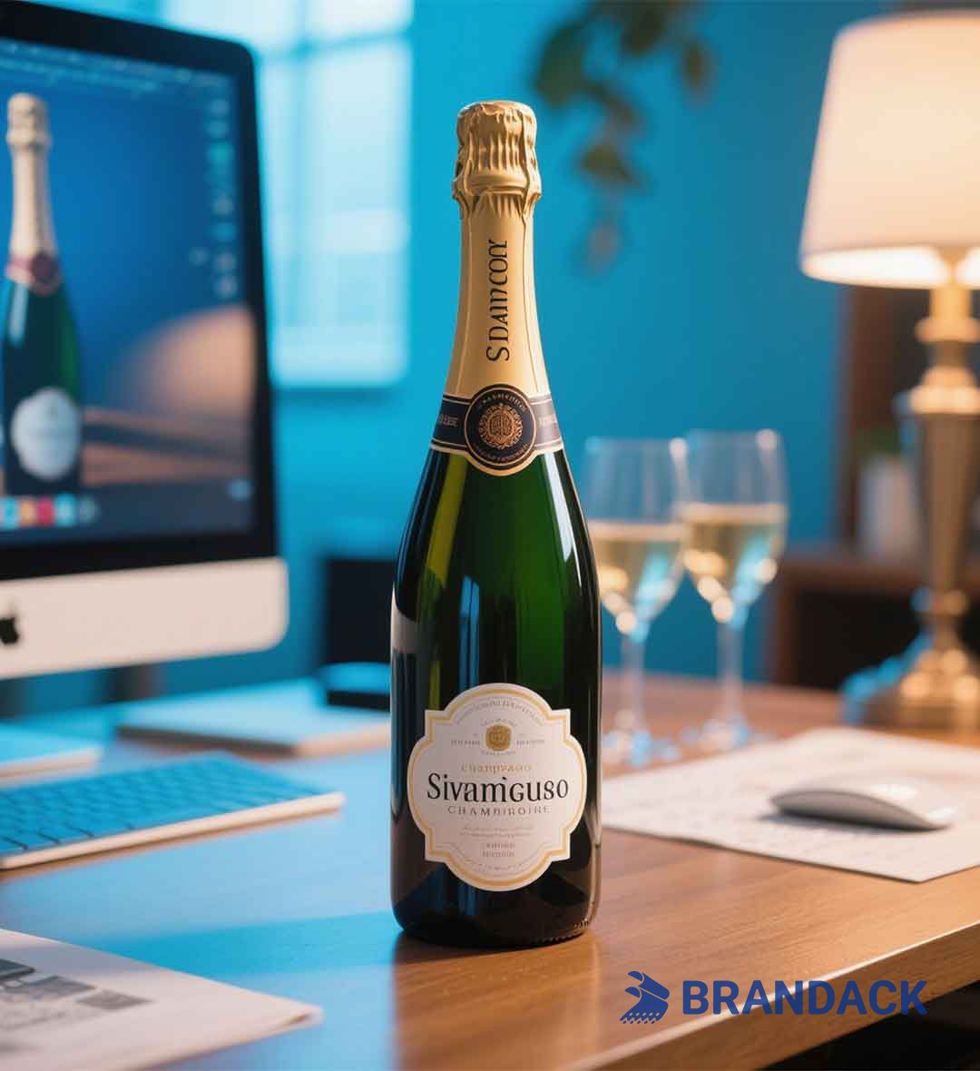 Champagne Bottle Labels Personalised | Make Your Own Champagne Label