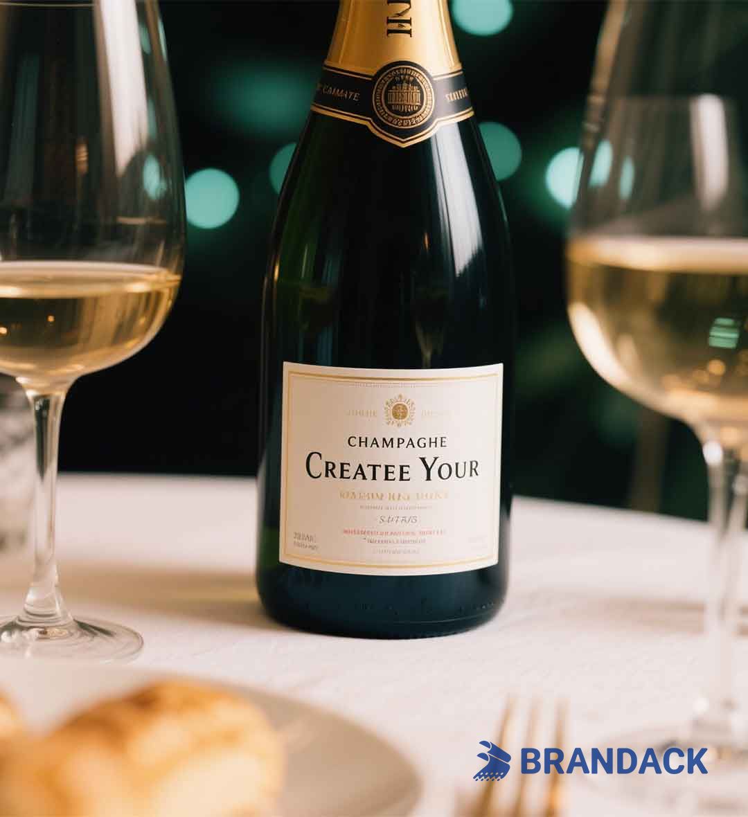 Champagne Bottle Labels Personalised | Make Your Own Champagne Label
