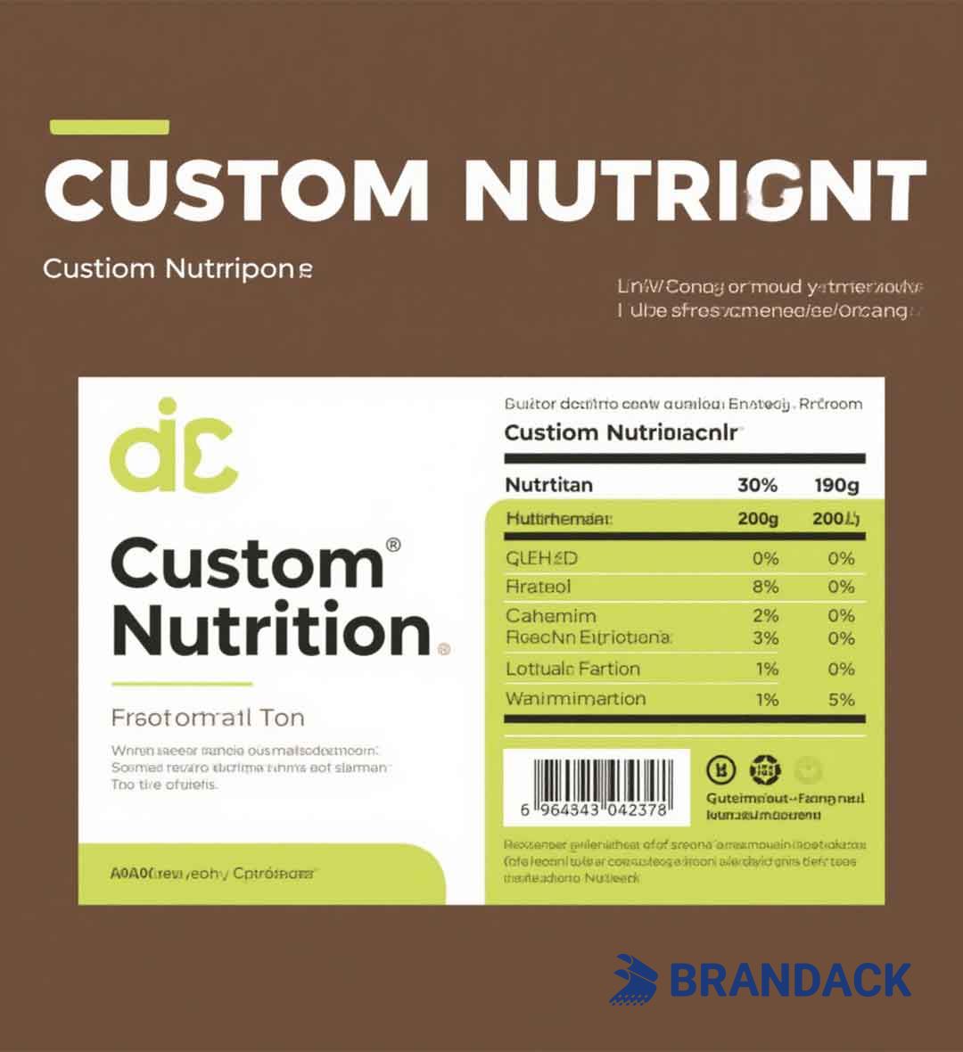 Custom Nutrition Label | Design