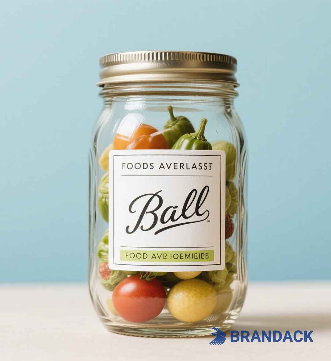 Custom Personalized Mason Jar Label Stickers with Design Service