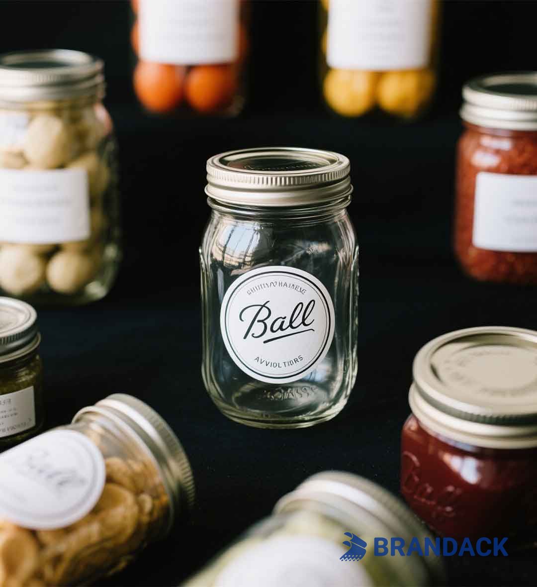 Custom Personalized Mason Jar Label Stickers with Design Service
