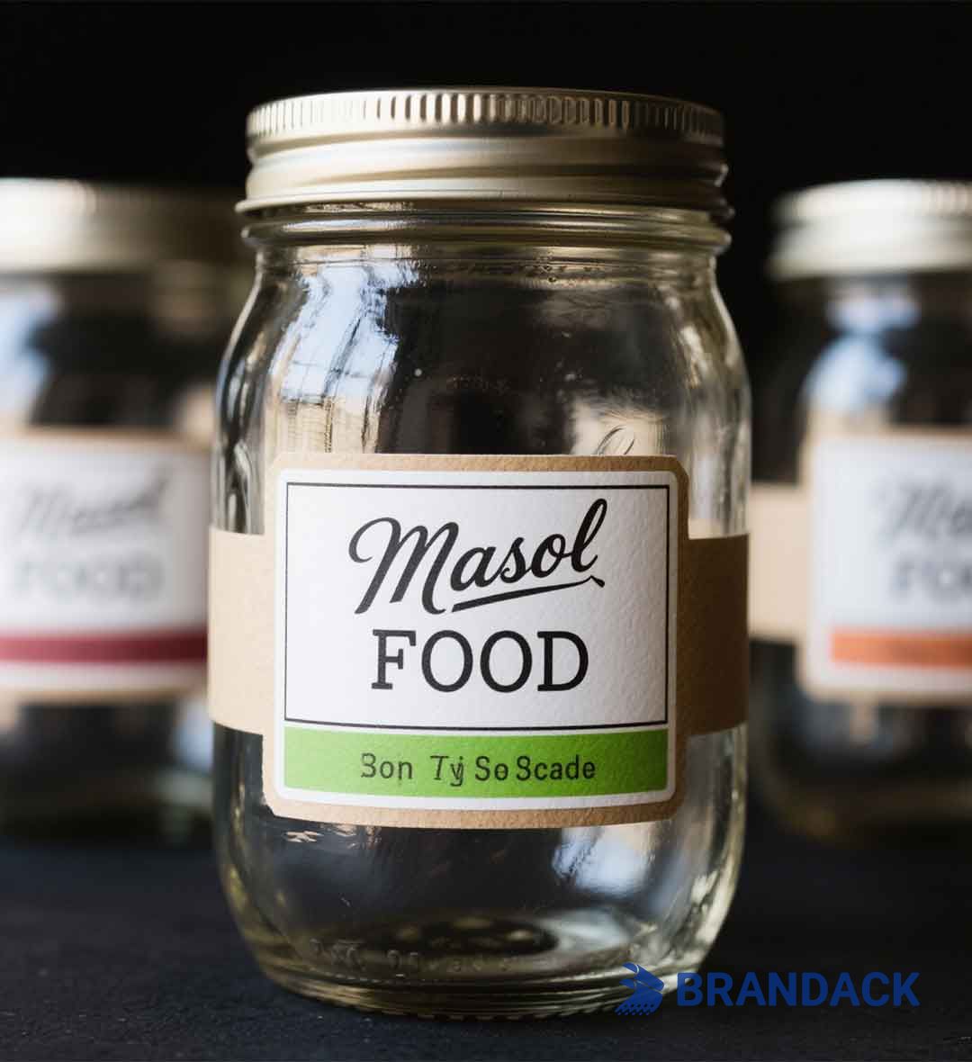 Custom Personalized Mason Jar Label Stickers with Design Service
