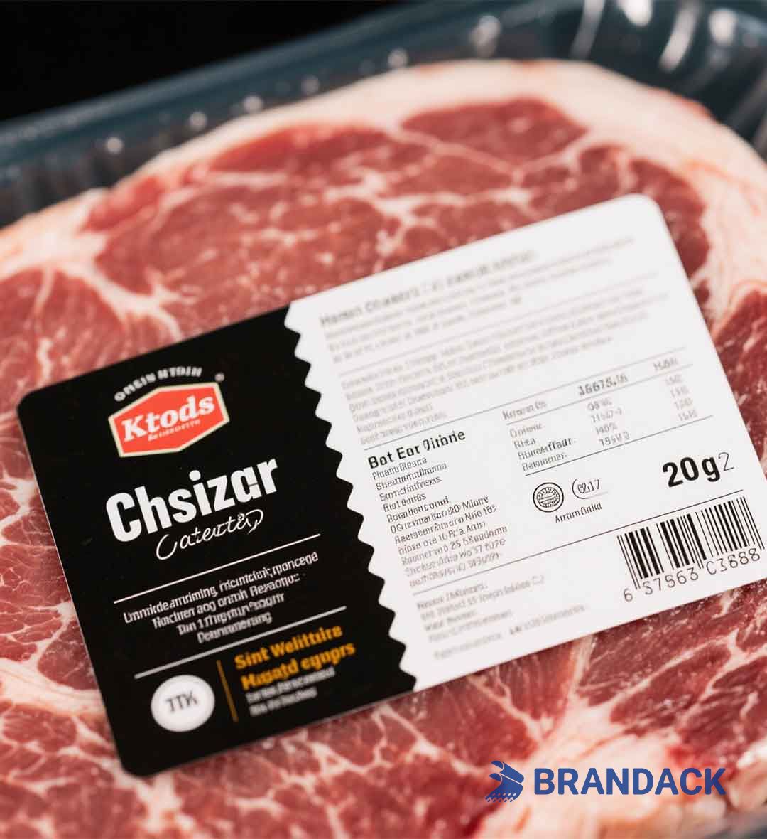 Meat Packaging Label Stickers | Design Your Own Meat Package Labels