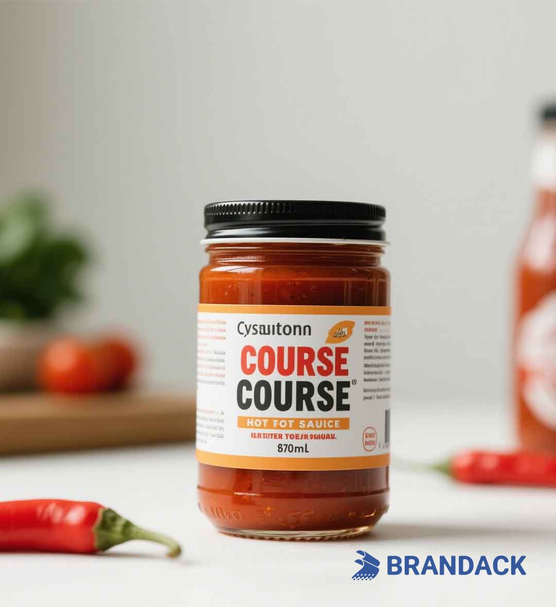 Custom Personalized Hot Sauce Bottle Labels with Printing Service