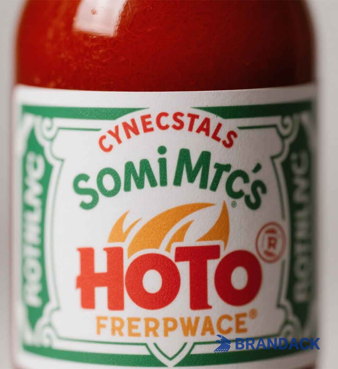 Custom Personalized Hot Sauce Bottle Labels with Printing Service