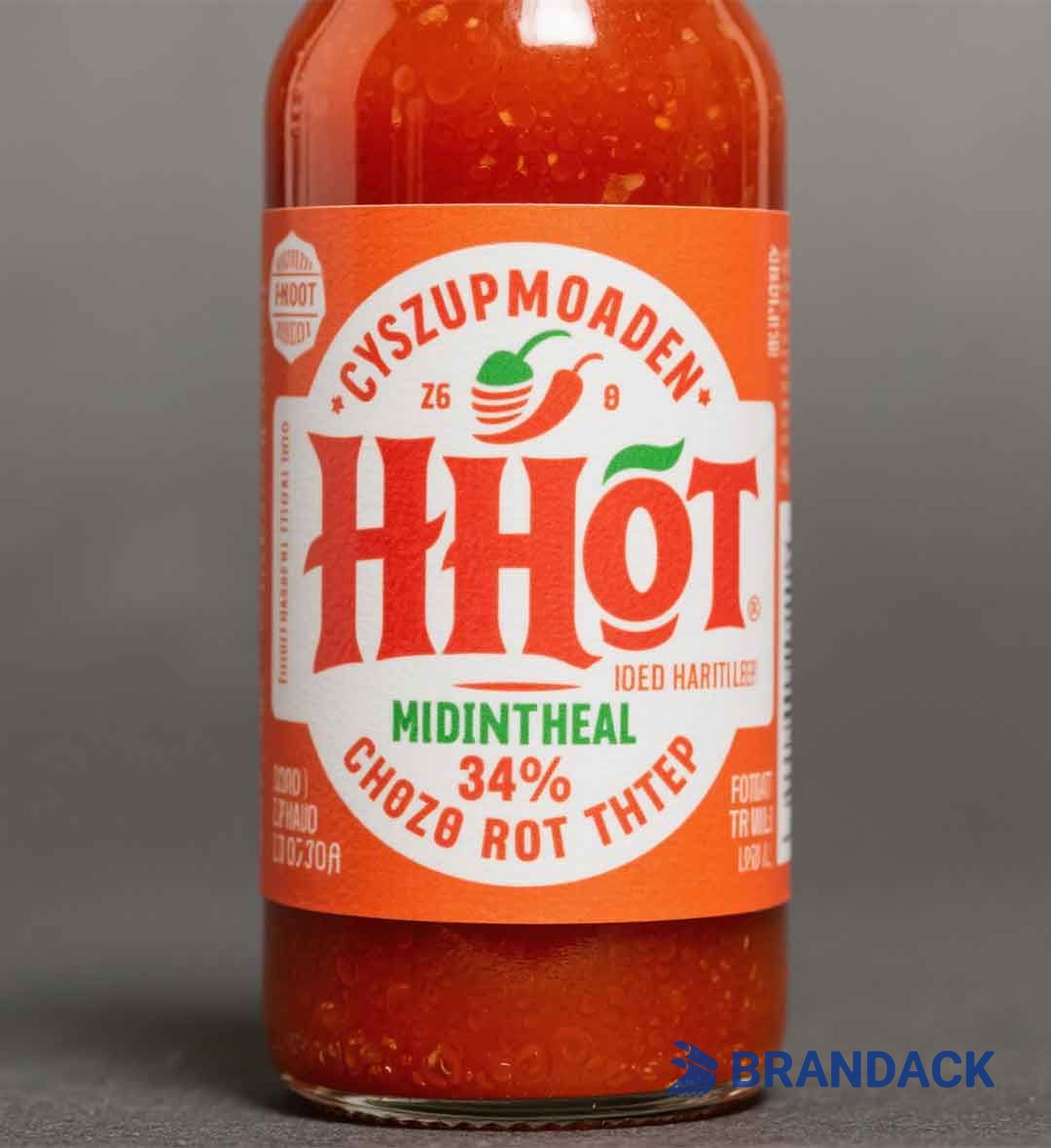 Custom Personalized Hot Sauce Bottle Labels with Printing Service