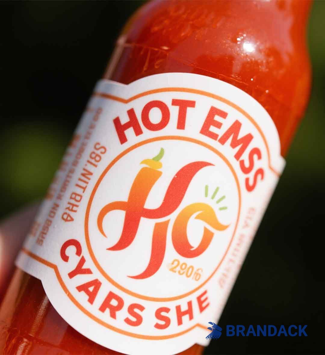 Custom Personalized Hot Sauce Bottle Labels with Printing Service