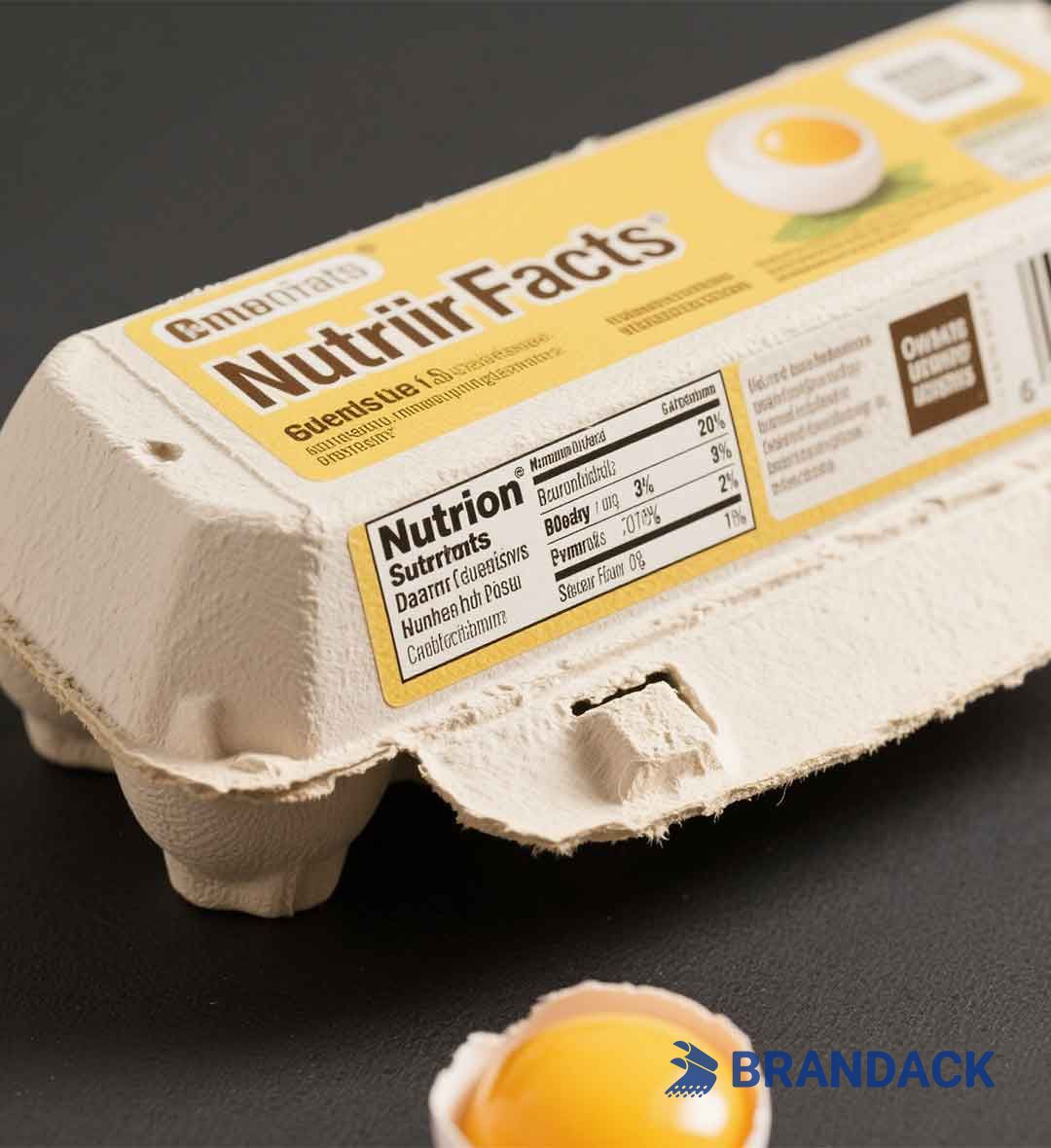 Egg White Nutrition Facts Label Printing | Create Your Own Egg Labels