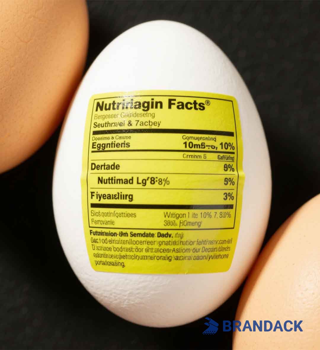 Egg White Nutrition Facts Label Printing | Create Your Own Egg Labels