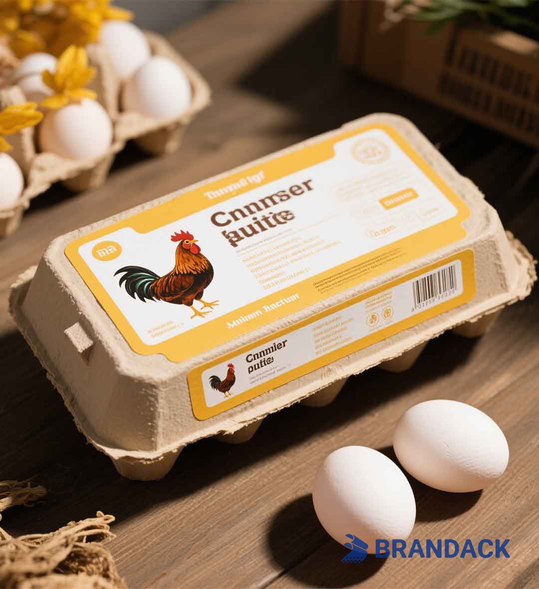 Custom Personalized Egg Carton Box Label Stickers to Stand Out