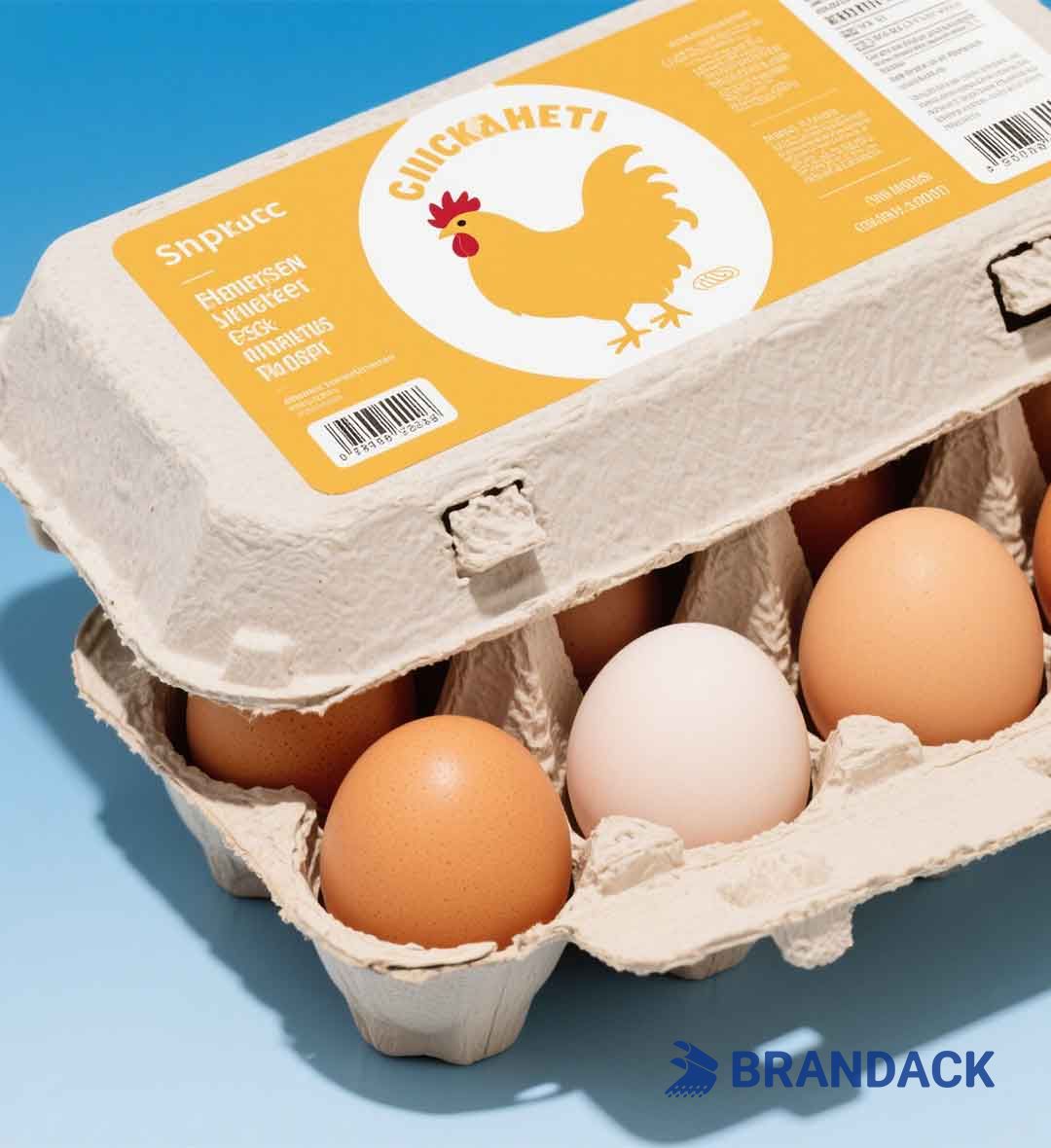 Custom Personalized Egg Carton Box Label Stickers to Stand Out