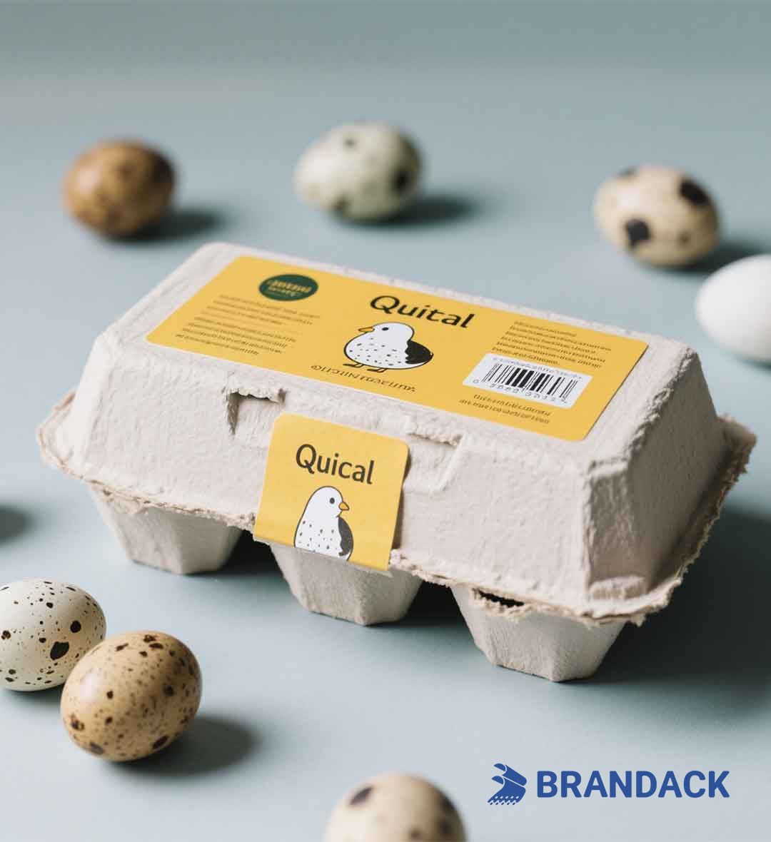 Custom Quail Egg Carton Box Labels | Design Your Own Egg Carton Labels