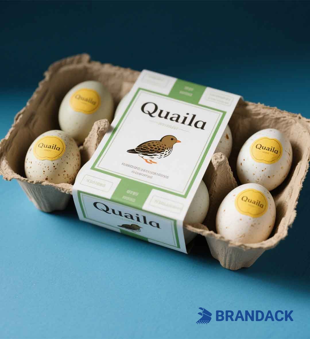 Custom Quail Egg Carton Box Labels | Design Your Own Egg Carton Labels
