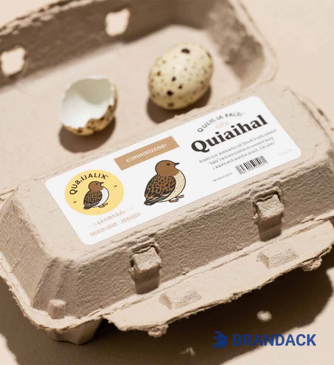 Custom Quail Egg Carton Box Labels | Design Your Own Egg Carton Labels
